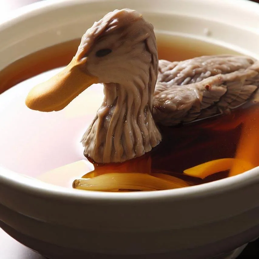 Kulinarne arystokracja wykwintne consommé z kaczki • Bar Mleczny