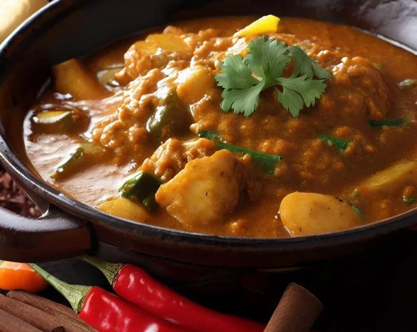 Przepis na kurczak curry z warzywami i ryżem