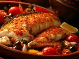 Ryba po grecku przepis: tradycyjny smak śródziemnomorskiej kuchni